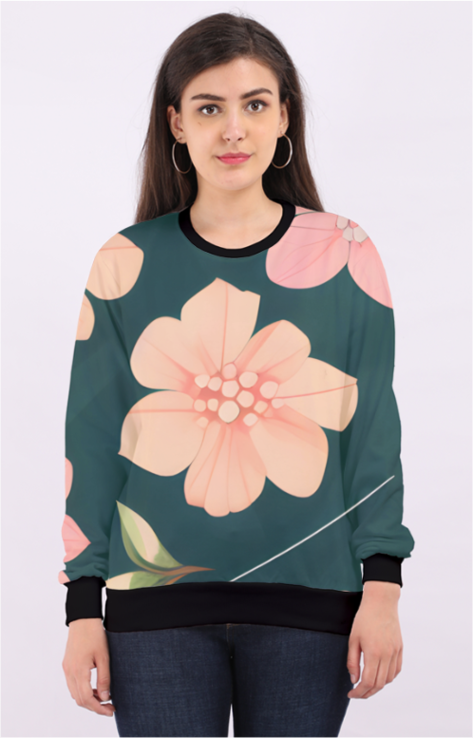 Elysian Petals: Women's Premium Sweatshirt