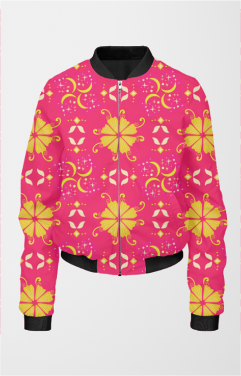 Blossom Floral: Women's Premium Bomber Jacket