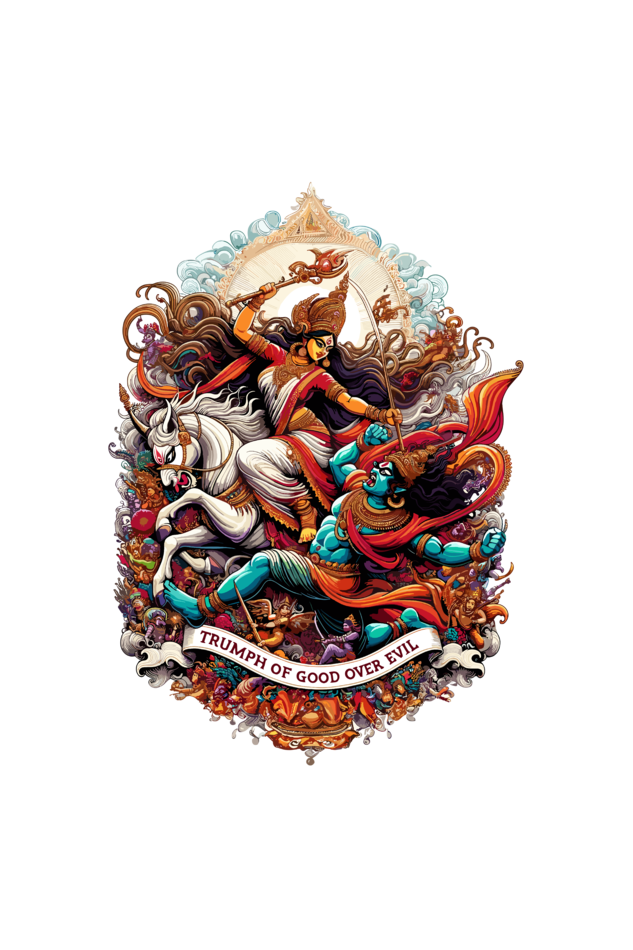 Divine Durga Women’s Premium T-Shirt Dress