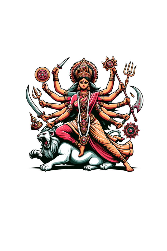 Durga's Conquest Women's Premium Tee