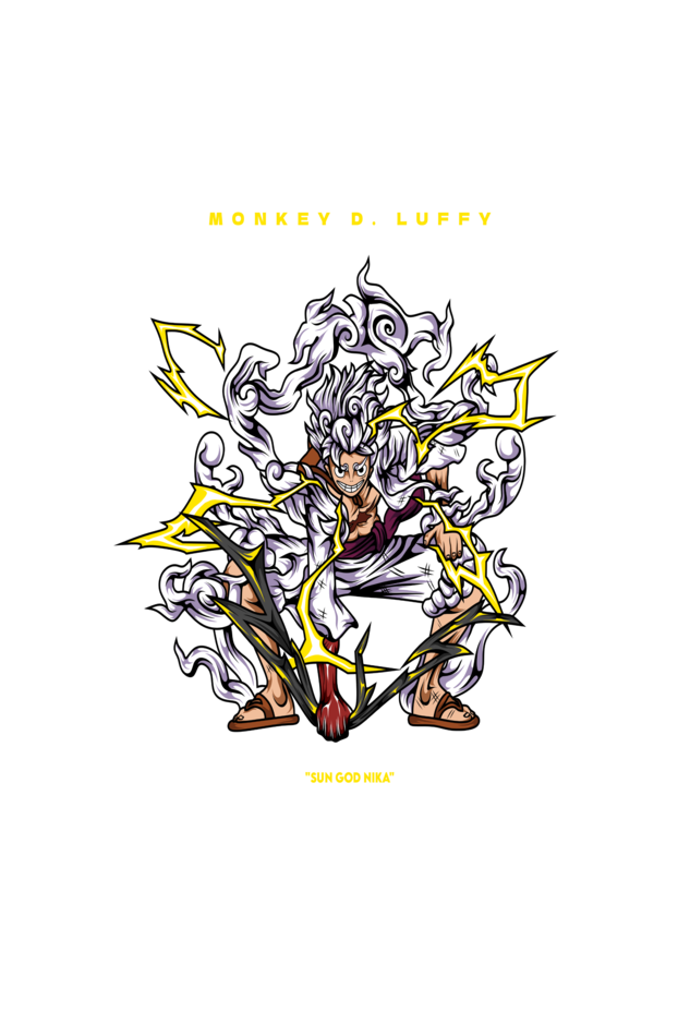 Gear Up with Luffy: Acid Washed Superior Unisex Oversized Tee