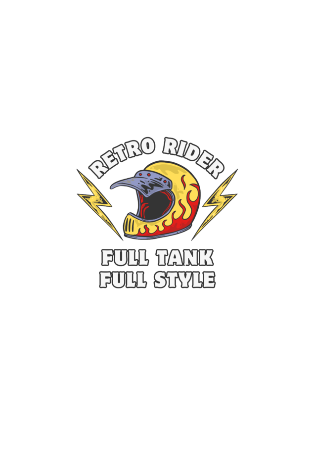 Retro Rider: Premium Unisex Oversized Tee