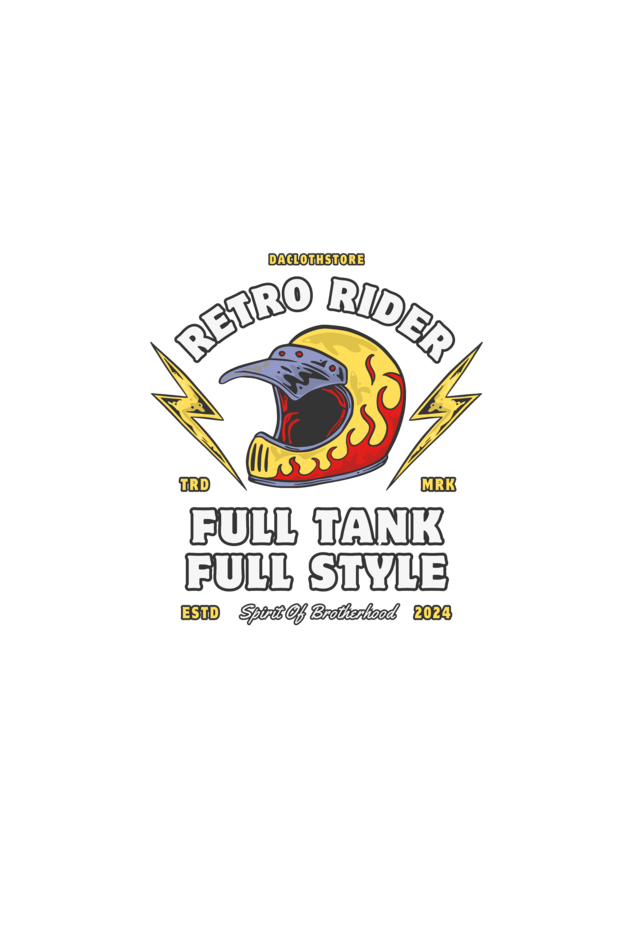 Retro Rider: Premium Unisex Oversized Tee