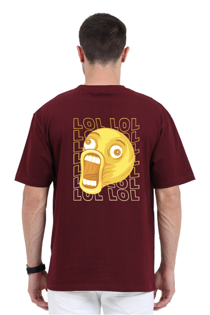Ultimate Cozy Vibes: LOL Emoji Superior Unisex Oversized Tee