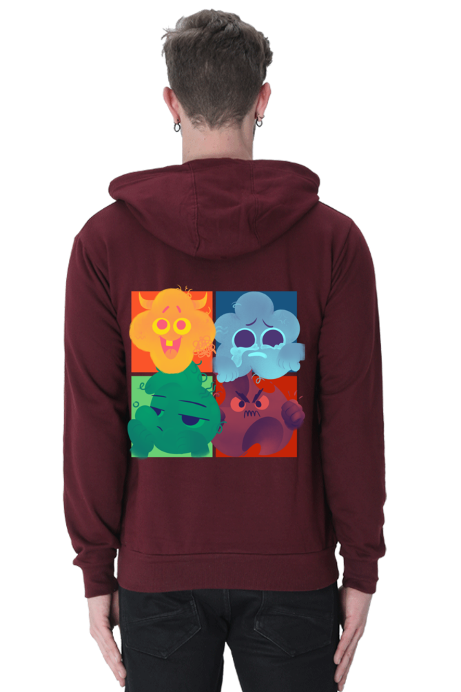 I Have 4 Moods: Men's Premium Hooded Sweatshirt