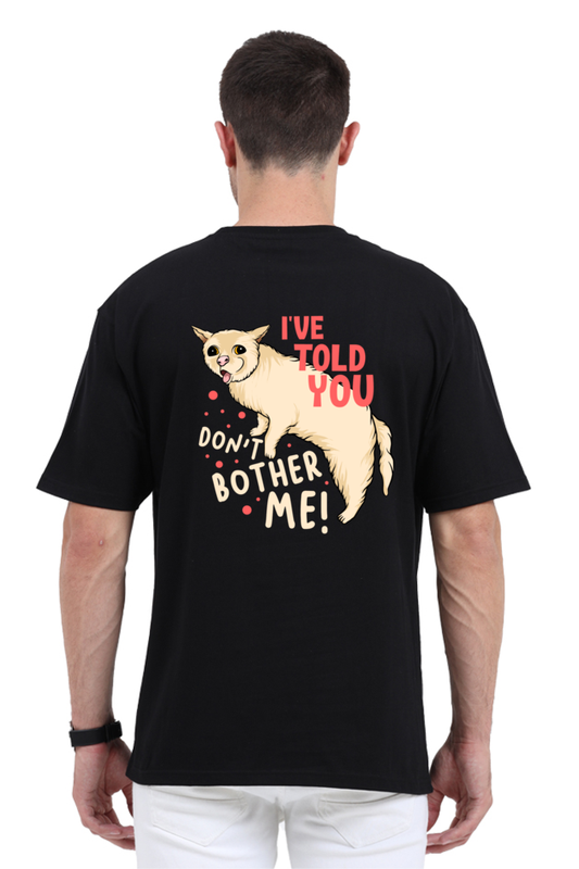 Cat's Got Attitude: 'Don’t Bother Me' Premium Unisex Oversized Tee