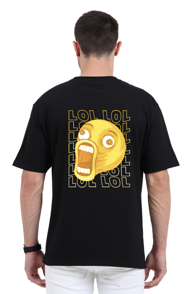 Ultimate Cozy Vibes: LOL Emoji Superior Unisex Oversized Tee