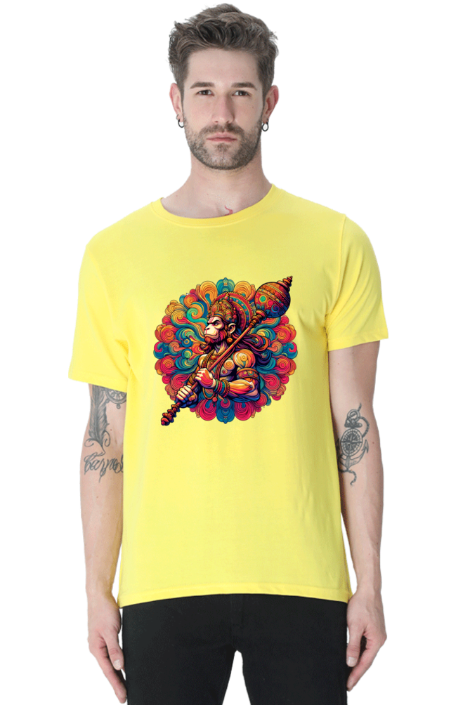 Lord Hanuman: Epic Divine Vibes Premium Men's Tee
