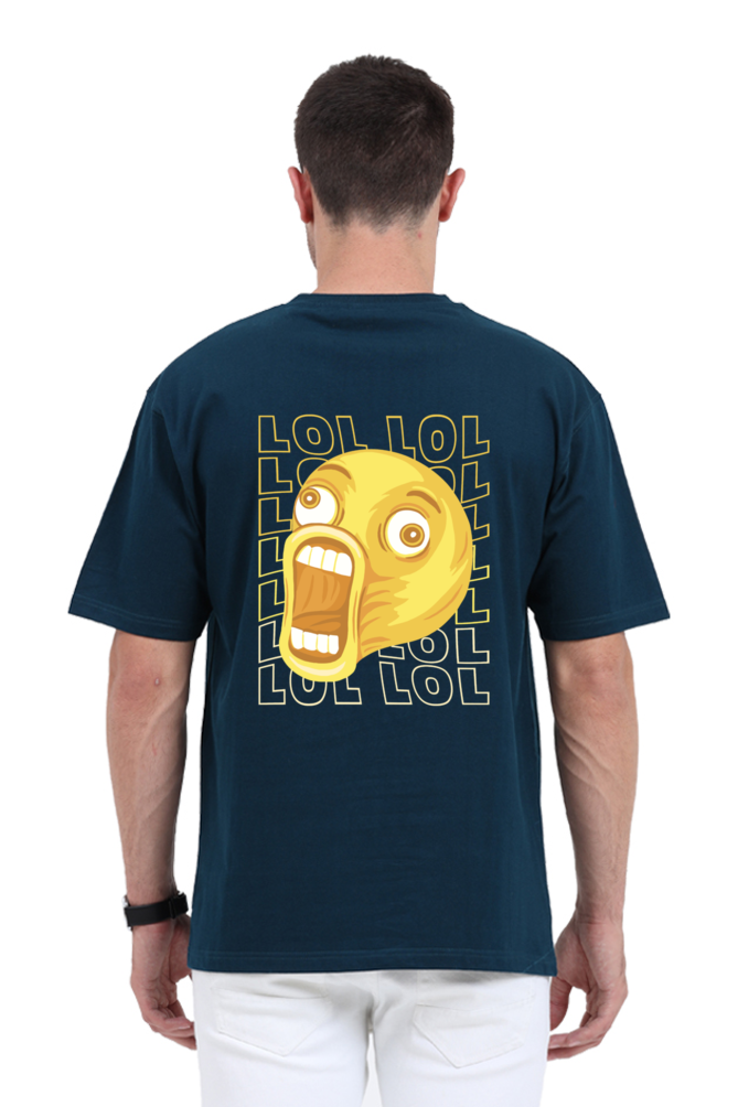 Ultimate Cozy Vibes: LOL Emoji Superior Unisex Oversized Tee
