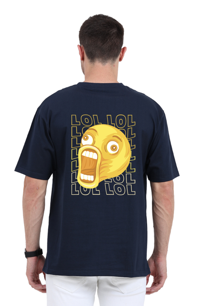 Ultimate Cozy Vibes: LOL Emoji Superior Unisex Oversized Tee
