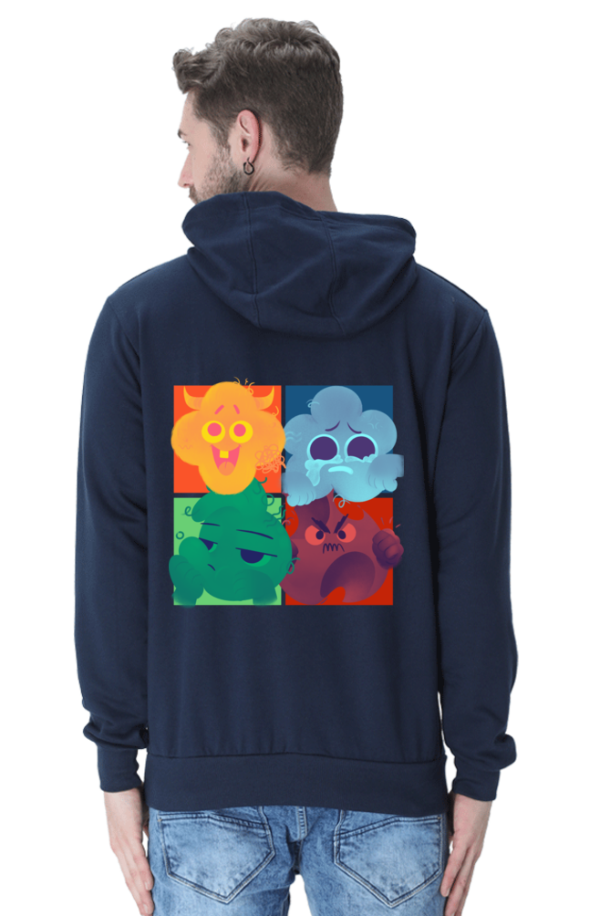 I Have 4 Moods: Men's Premium Hooded Sweatshirt