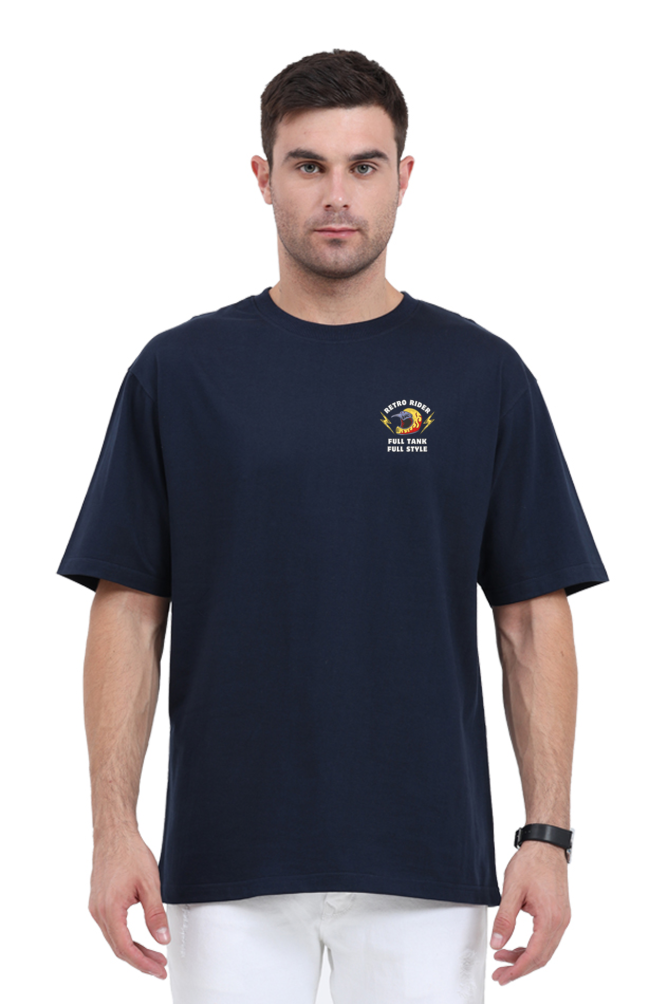 Retro Rider: Premium Unisex Oversized Tee