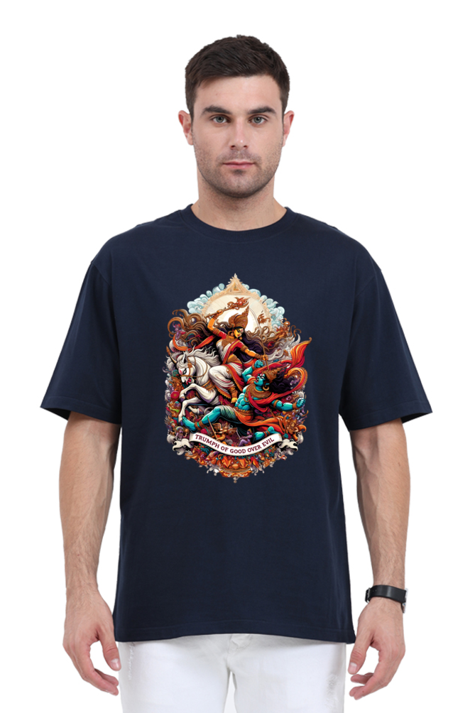 Durga’s Triumph Premium Unisex Oversized Tee