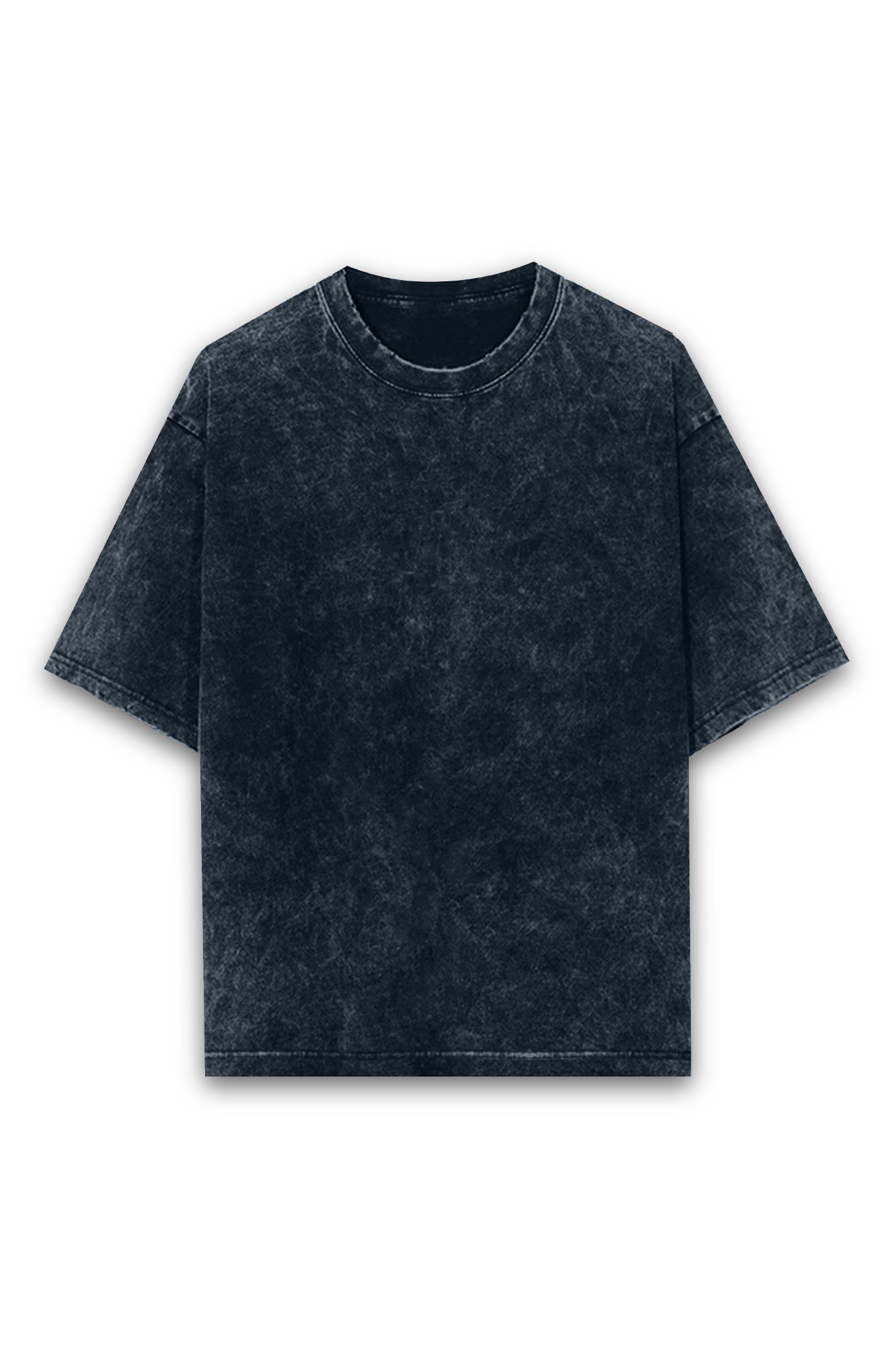 Acid Washed Unisex Superior Oversized Tee (Navy Blue)