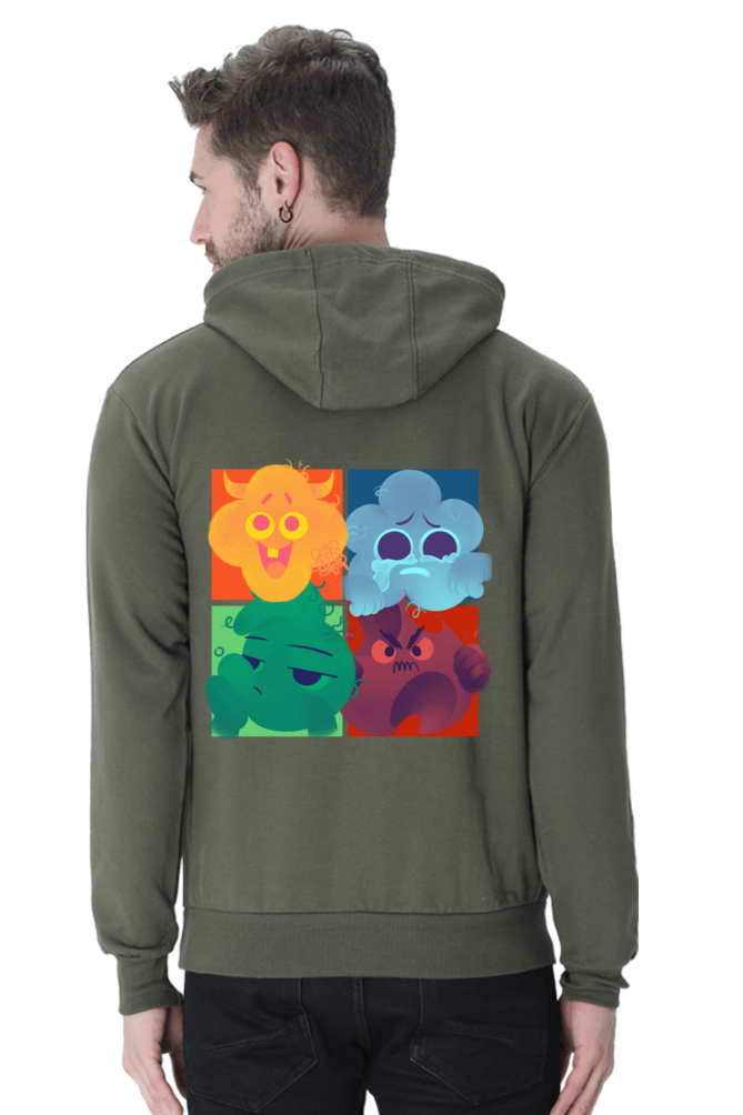 I Have 4 Moods: Men's Premium Hooded Sweatshirt