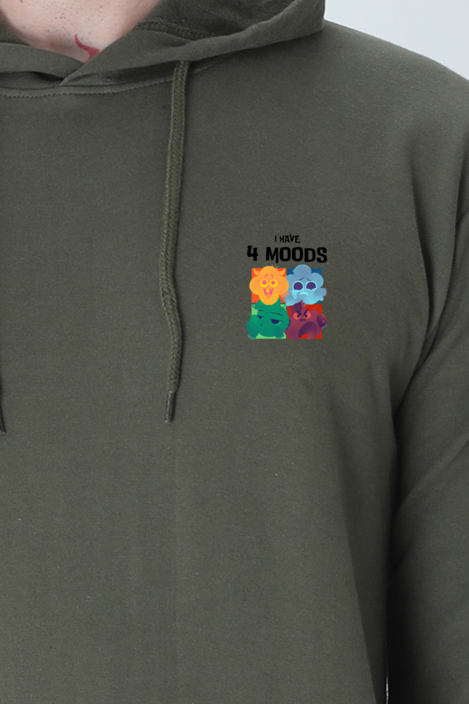 I Have 4 Moods: Men's Premium Hooded Sweatshirt