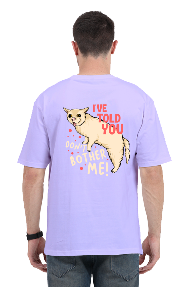 Cat's Got Attitude: 'Don’t Bother Me' Premium Unisex Oversized Tee