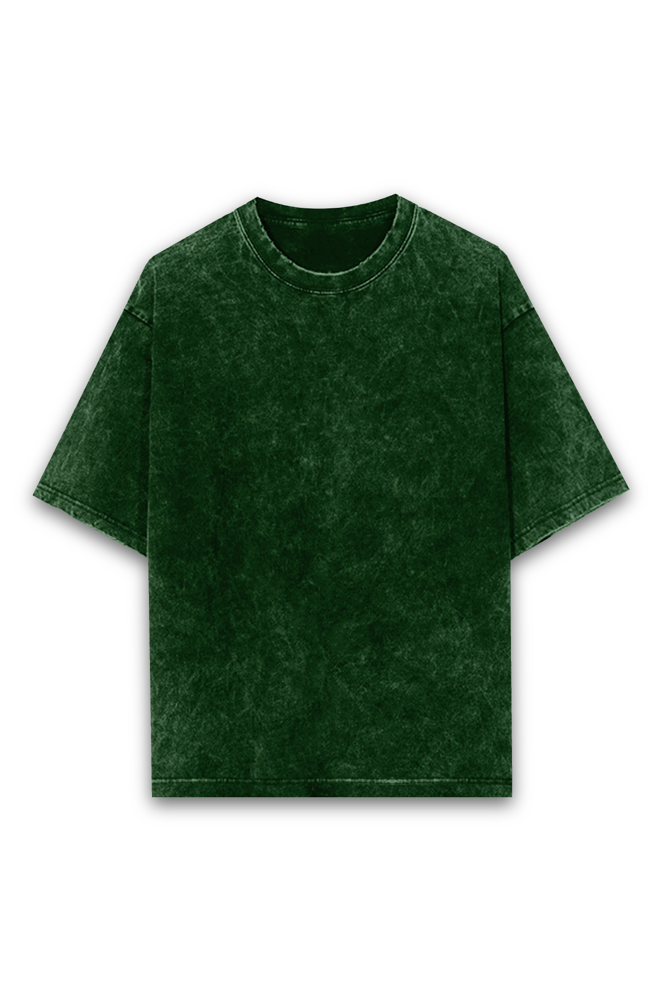 Acid Washed Unisex Superior Oversized Tee (Bottle Green)