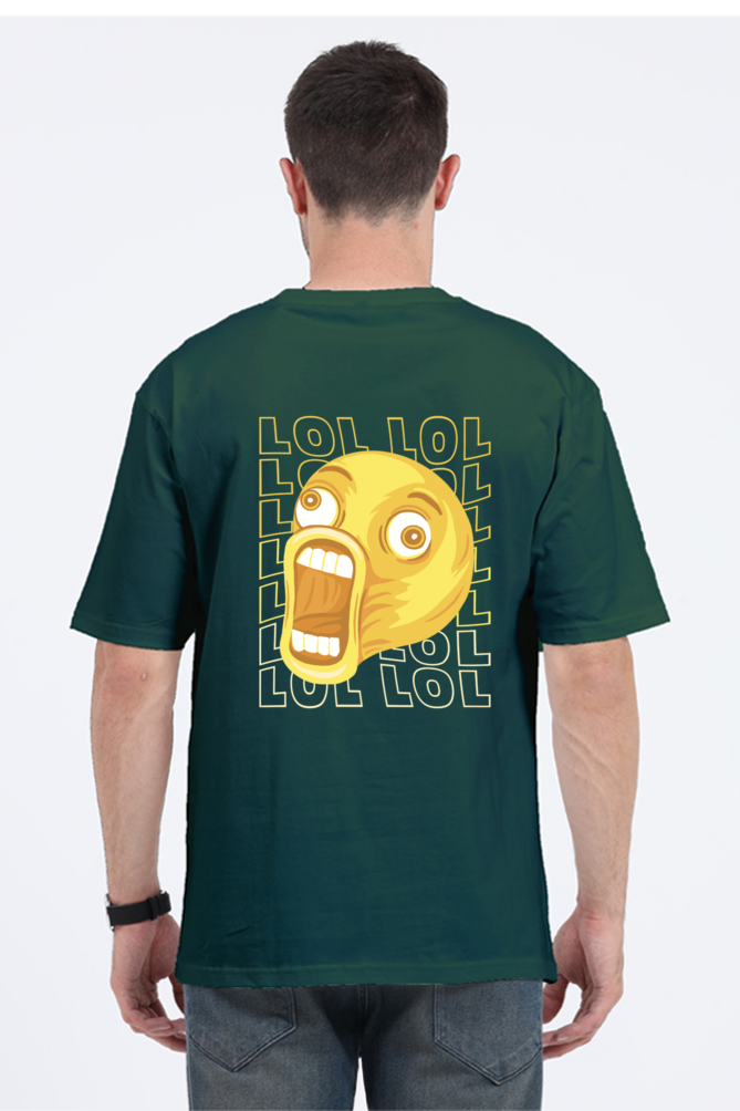 Ultimate Cozy Vibes: LOL Emoji Superior Unisex Oversized Tee