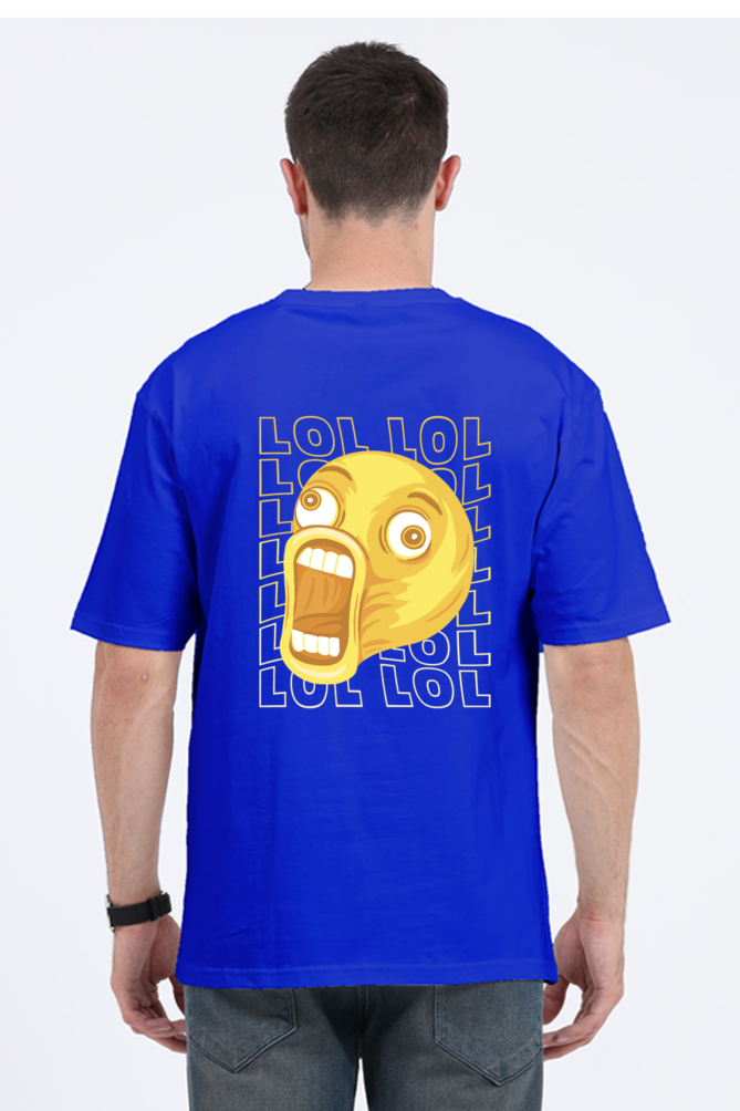 Ultimate Cozy Vibes: LOL Emoji Superior Unisex Oversized Tee