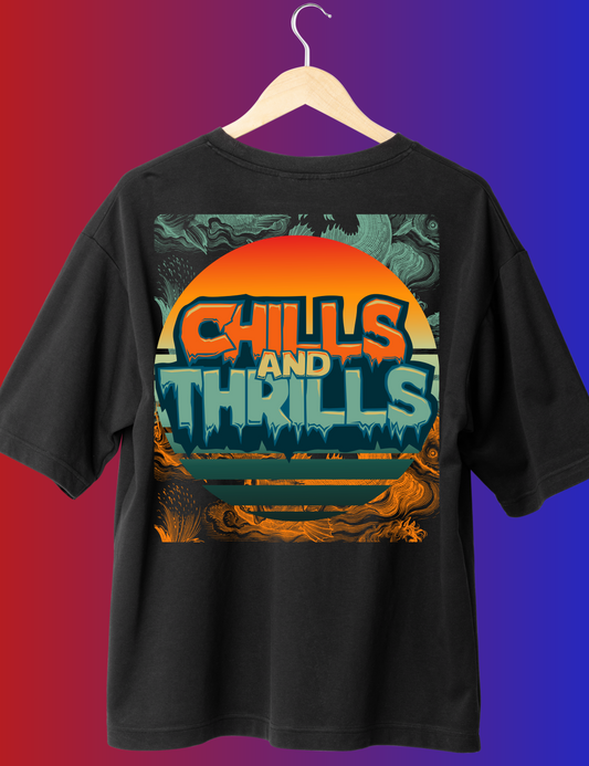Chills & Thrills Mystic Mirage Men's Premium Oversized Tee