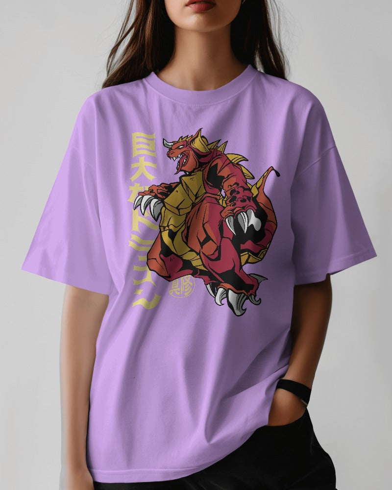 Unleash Your Inner Kaiju: Premium Unisex Oversized Tee