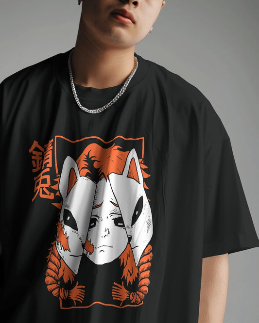 Slay Demons with Sabito Premium Unisex Oversized Tee