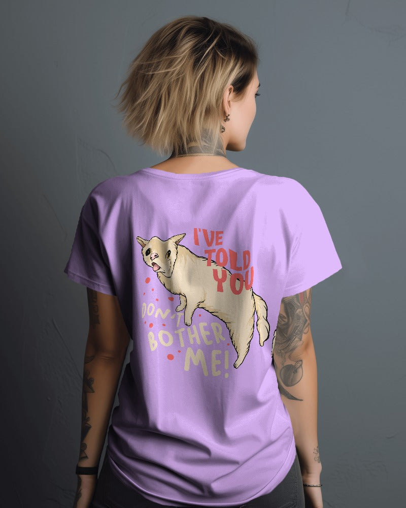 Cat's Got Attitude: 'Don’t Bother Me' Premium Unisex Oversized Tee
