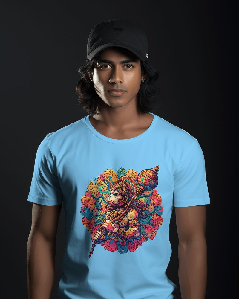 Lord Hanuman: Epic Divine Vibes Premium Men's Tee