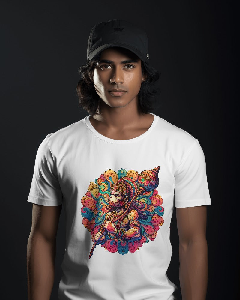Lord Hanuman: Epic Divine Vibes Premium Men's Tee